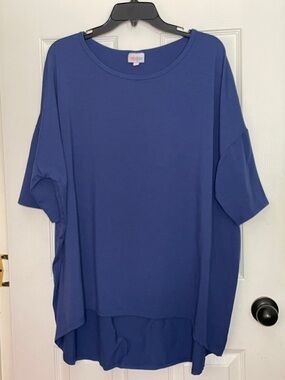 LuLaRoe Relaxed Tunic Top in Royal Blue. Size 3XL